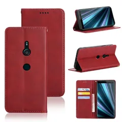 【人気商品】801SO SO-01L SOV39 手帳型ケース カバー 適用 手帳型 PUレザー カード収納 手帳型 財布型 耐衝撃 適用 ケース マグネット ケース スタンド機能付き 5色(適用 Xperia Xperia XZ3 ケース XZ3 手帳型)