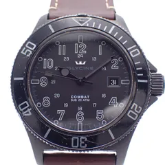 GLYCINE グリシン コンバット サブ42 自動巻き メンズ 腕時計 ブラック 黒文字盤 社外ベルト REF.3863.3【いおき質店】のサムネイル