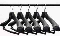 新品 TOKYOHANGER 抗菌・消臭能付きハンガー5本セット 効果実証済み【安心の日本製】滑り止め加工 型崩れ防止 高級仕立て 丈夫な作り『-SUMI-NO880練り込みタイプ M(41.5cm)』ジャケットハンガー スーツハンガー