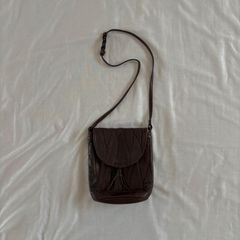 ELEPHANT エレファントレザー 象革 ブラウン ショルダーバッグ - メルカリ