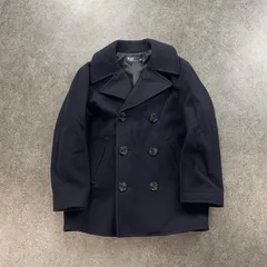 90s 00s Polo by Ralph Lauren ポロバイラルフローレン ピーコート Pコート ウールコート ネイビー 紺