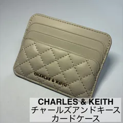 CHARLES & KEITH/チャールズアンドキース/カードケース/キルテッド/カード入れ/アイボリー/ホワイト　　　【SH194】