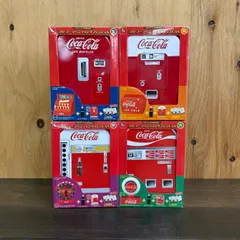 【店舗販売併用】コカコーラ 120周年記念 ベンディングマシン CAN 4種セット Coca-Cola 120th Anniversary Vending Machine Can Set 4 Typesのサムネイル