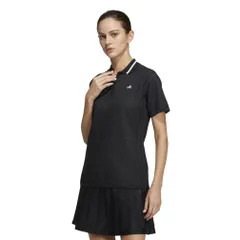 [アディダス] ゴルフウェア 半袖シャツ ジャガード 半袖 ポロシャツ レディース S レディス ブラック 