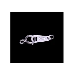 【新品】 Genique 【 高級SILVER925 】シルバー925製 引き輪 プレート 留め金 シルバー ネックレス ブレスレット 金具セット パーツ 金具 留め具 アクセサリー手芸用品 1