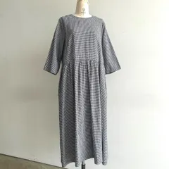 SARAHWEAR コットンリネンギンガムチェックワンピース C71242のサムネイル