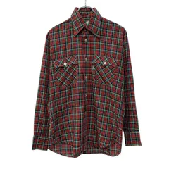 Levi's 長袖 チェックシャツ M～ レッド マルチカラー リーバイス ボタン 襟芯 胸ポケット チェック柄 カジュアル アメカジ 春物 a803-6177