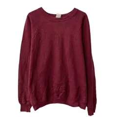 90s USA製 FRUIT OF THE LOOM 無地スウェット トレーナー フルーツオブザルーム XL ワインレッド プルオーバー ラグラン 秋物 a803-6224