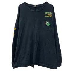 GILDAN 長袖 プリントTシャツ 3XL ブラック ギルダン マルチカラー プルオーバー バックプリント バイク アニマル ロンT 春物 a803-6227