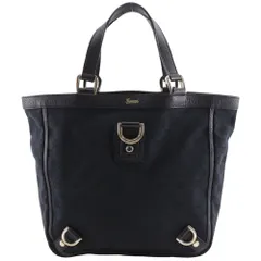 【GUCCI】グッチ アビー トートバッグ 130739 GGキャンバス 黒 レディース ハンドバッグ