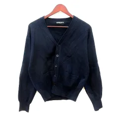 ニコルクラブフォーメン NICOLE CLUB FOR MEN カーディガン ニット ウール 紺 ネイビー /MN
