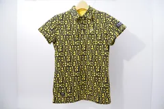 中古 レディース マスターバニーエディション MASTER BUNNY EDITION 半袖ポロシャツ 0(S) 黄×黒 パーリーゲイツ ロゴ総柄