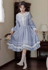 axes femme Chalmiere不思議の国 ジャンパースカート サックス - メルカリ