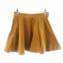 デイシー deicy スカート フレア ミニ サイドファスナー コーデュロイ コットン 無地 1 茶 ブラウン ボトムス /T2