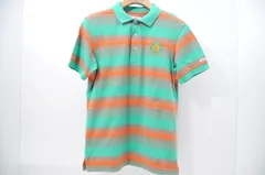 中古 メンズ ジャックバニー Jack Bunny!! 半袖ポロシャツ 4(M) 緑系×オレンジ/ボーダー