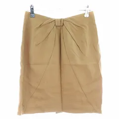 プロポーション ボディドレッシング PROPORTION BODY DRESSING スカート タイト ミニ バックファスナー ウール 無地 3 ベージュ ボトムス /T2