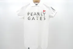 中古 レディース パーリーゲイツ PEARLY GATES 半袖ポロシャツ 0(S) 白 ホワイト 春夏 鹿の子