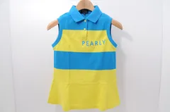 中古 レディース パーリーゲイツ PEARLY GATES ノースリーブ 00(SS) 青×黄 ブルー×イエロー ポロシャツ 小さい