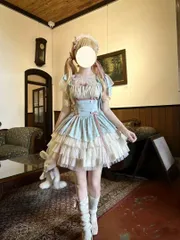 新品 未使用  26新作 ブラウス付き！ロリータワンピースお出かけや女子会コーデに最適 社交ダンスドレス ラテンダンス衣装 レッスンウェア ステージ衣装