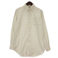 ブルックスブラザーズ BROOKS BROTHERS チェック シャツ 長袖 USA製 イエロー系 0