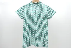 中古 レディース ジャックバニー Jack Bunny!! 半袖ポロシャツ 0(S) 白×緑 ホワイト  総柄