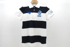 中古 レディース パーリーゲイツ PEARLY GATES 半袖ポロシャツ 0(S) 紺×白 鹿の子 ボーダー