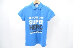 中古 レディース ジャックバニー Jack Bunny!! 半袖ポロシャツ 1(M) 青 ブルー プリント