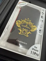 ☆Orobianco iPhone11Pro 手帳型ケース ブラック 黒 新品 OB-11p☆のサムネイル