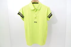 中古 レディース パーリーゲイツ PEARLY GATES 半袖ポロシャツ 1(M) 蛍光黄緑 イエローグリーン
