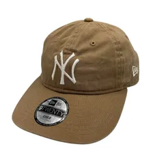 ■ New Era ニューエラ NYロゴ 9TWENTY キッズ キャップ ベージュ 子供用 調整可能 帽子 MLB ヤンキース