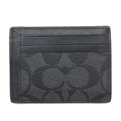 コーチ COACH シグネチャー カードケース ID パスケース F75027 グレー ブラック