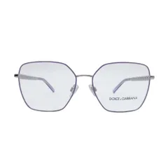 未使用 DOLCE&GABBANA ドルチェアンドガッバーナ DGロゴ メガネ 眼鏡 アイウェア サングラス ラベンダー シルバー DG1351 メンズ レディース 古着 中古 USED