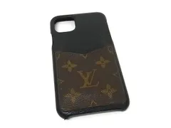 LOUIS VUITTON ルイヴィトン M69097 モノグラム バンパー iPhone 11Pro MAX 対応 アイフォンケース ブラウン系×ブラック系 GB3886