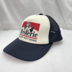 【中古】ヒステリックグラマー HYSTERIC GLAMOUR メッシュキャップ 白/黒 GREATEST PARTY SOUNDS ヒステリックグラマー[91][240091405140]