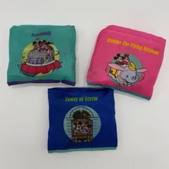 ディズニーエコバッグ カプセルトイ ガチャガチャ ミッキーミニー 水色ピンクブルー 3点セット