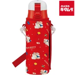 【新品】スケーター ダイレクトステンボトル ボトルカバー付 KSDC4 ハローキティ 80's 470ml 《納期約２週間》
