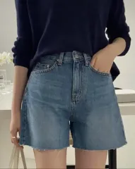 KINDABEIGE デニム ハーフパンツ