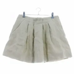 シーバイクロエ SEE BY CHLOE フレアスカート ミニ タック バックファスナー 麻 リネン 無地 I40 ベージュ ボトムスのサムネイル