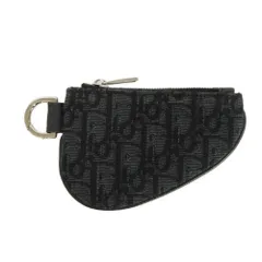 Dior ディオール サドル スリーインワン 用 ナノポーチ のみ 現行 単体 単品 Dリング 小銭入れ 財布 未使用 オブリーク ブラック コインケース 1ADPO276YKY