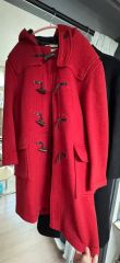 レッド ダッフルコート トグルボタン コート ヴィンテージ