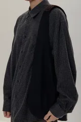 PERENN ショルダーバッグ ネイビー ブラウン