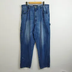 Sunny clouds サニークラウズ フェリシモ デニム パンツ ジーンズ ペイント 加工 インディゴ 85 C731のサムネイル