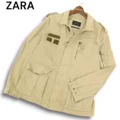 ZARA ザラ マン 通年 ストレッチ★ ミリタリー フィールド ジャケット ブルゾン Sz.M メンズのサムネイル