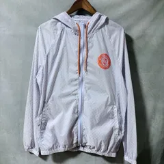 Jack Bunny!! by PEARLY GATES 薄地 ナイロン フロッキー ドット ウインドブレーカー パーカー ジャケット size.6 (XL) ブルー オレンジのサムネイル
