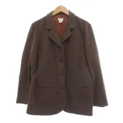 ジェイクルー J.CREW ジャケット ウール 4 ブラウン 黒 ブラック 長袖 ノッチドラペル 織り柄 /SX ■ECF003のサムネイル