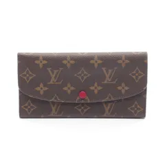 ルイ・ヴィトン LOUIS VUITTON 二つ折り長財布 ポルトフォイユ エミリー M60697 フューシャ レザー ポルトフォイユ・エミリー レディース Used A