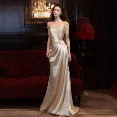 【送料込】絶美ラグジュアリー マーメイドドレス パーティードレス シャンパンゴールド オフショルダー ロング 婚式 披露宴 花嫁 2次会 謝恩会 発表会 高級感 ハイセンス 大人可愛い レディース XS S M L XL XXL 華やか 即購入OK