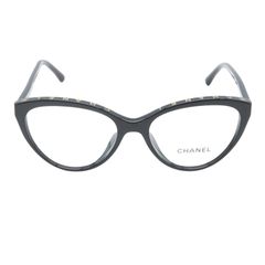 シャネル CHANEL メガネ 伊達メガネ 3393A 622(52) ブラック その他 伊達メガネ レディース 未使用