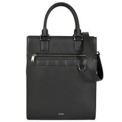 ディオール Dior サファリ トートバッグ 2WAY レザー ブラック ショルダーバッグ メンズ【中古】