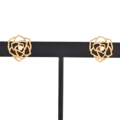 ピアジェ PIAGET ローズ ピアス ダイヤモンド G38U0069 K18PG 2.4g ピンクゴールド レディース【中古】